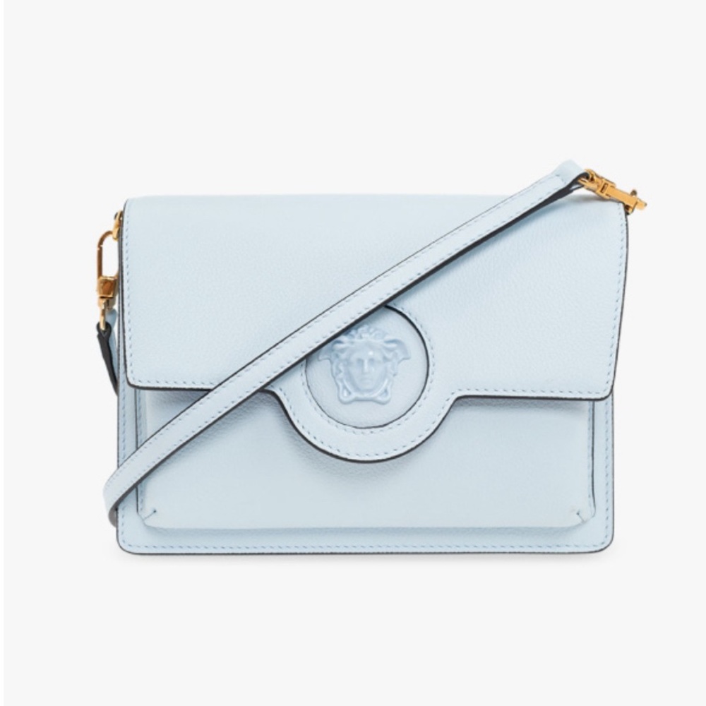 🖤SOLD🖤 Versace light blue ‘La Medusa’ shoulder bag NWT - Picture 15 of 16